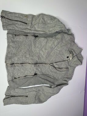 Y2K Aeropostale Light Gray Quilted Jacket